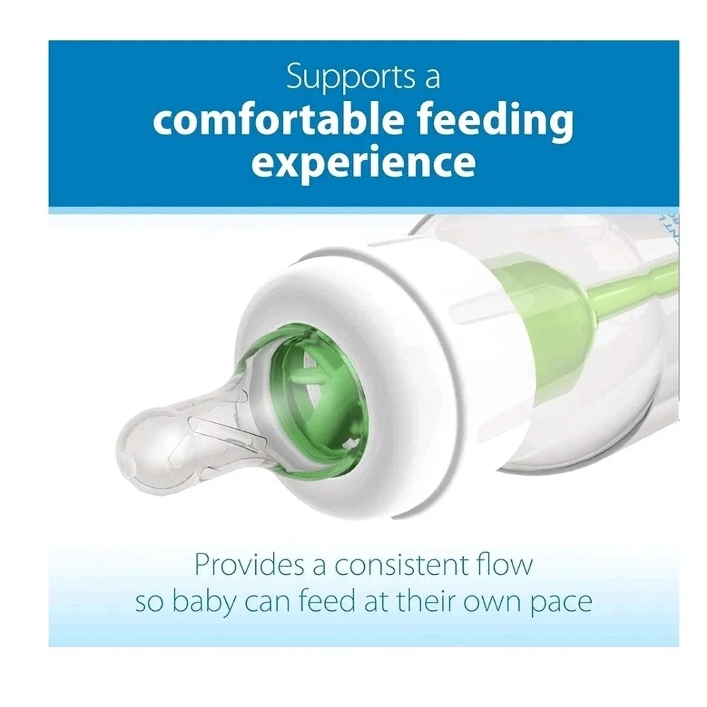 Dr. Brown'S Natural Flow Level 1 Narrow Baby Bottle‎ Silicone Nipple, Slow Flow
